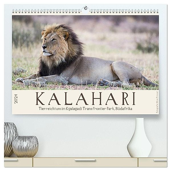 Kalahari - Tierreichtum im Kgalagadi Transfrontier Park, Südafrika (hochwertiger Premium Wandkalender 2024 DIN A2 quer), Kunstdruck in Hochglanz, Silvia Trüssel