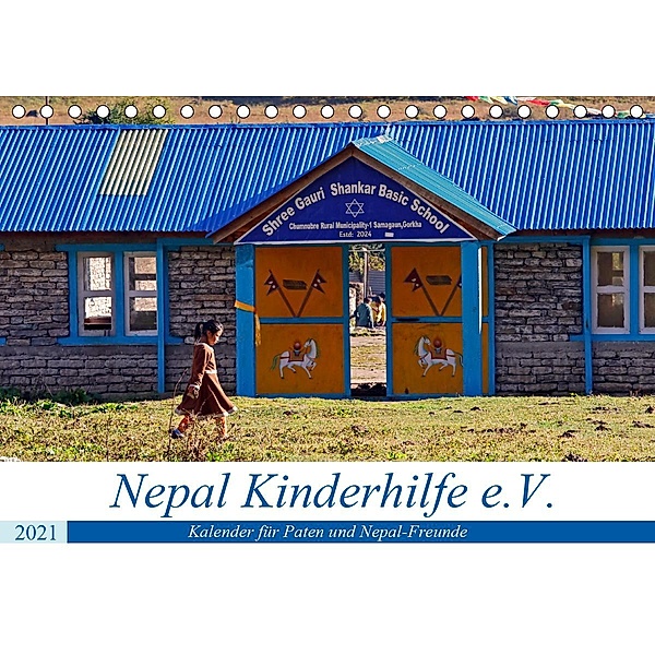 Kalender 2021 der Nepal Kinderhilfe e.V. (Tischkalender 2021 DIN A5 quer), Nicolle Range