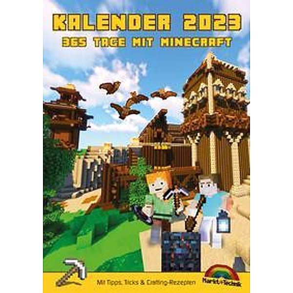 Kalender 2023 - 365 Tage mit Minecraft; inklusive Tipps, Tricks & Crafting Rezepten im DIN A4 Format, David Haberkamp