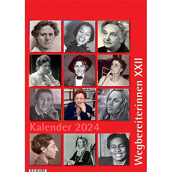 Kalender 2024, Hella Hertzfeld, Tilman Evers, Annette Vogt, Inga Höfer, Nadja Bennewitz, Jana Asmus, Janette Otterstein, Michael Uhl, Hartmut Simon, Ulrike Baureithel, Gerlinde Kämmerer, Gisela Notz