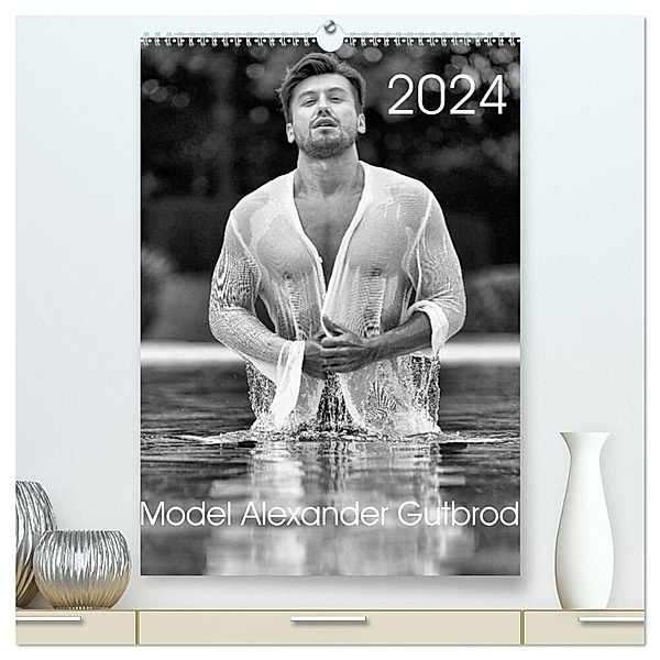 Kalender 2024 Model Alexander Gutbrod (Retro) (hochwertiger Premium Wandkalender 2024 DIN A2 hoch), Kunstdruck in Hochglanz, Alexander Gutbrod