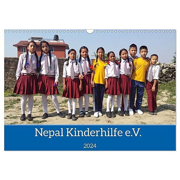 Kalender der Nepal Kinderhilfe e.V. (Wandkalender 2024 DIN A3 quer), CALVENDO Monatskalender, Nicolle Range