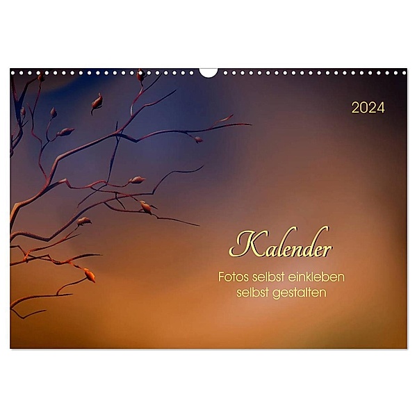 Kalender, Fotos selbst einkleben, selbst gestalten (Wandkalender 2024 DIN A3 quer), CALVENDO Monatskalender, Peter Roder