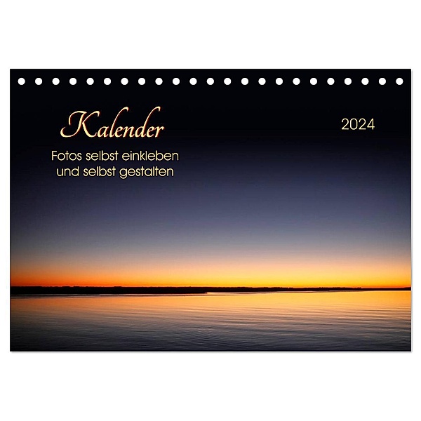 Kalender - Fotos selbst einkleben und selbst gestalten (Tischkalender 2024 DIN A5 quer), CALVENDO Monatskalender, Peter Roder