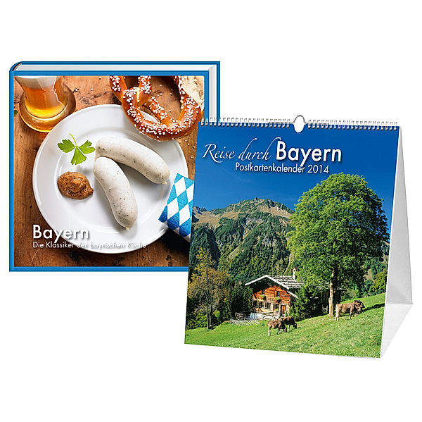 Kalender mit Rezeptbuch Bayern, 2014