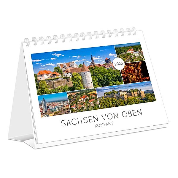 Kalender Sachsen von oben kompakt 2023