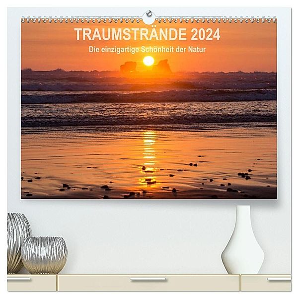 Kalender Traumstrände 2024 (hochwertiger Premium Wandkalender 2024 DIN A2 quer), Kunstdruck in Hochglanz, Valentin Pfeifhofer / dreamworld-pictures.com