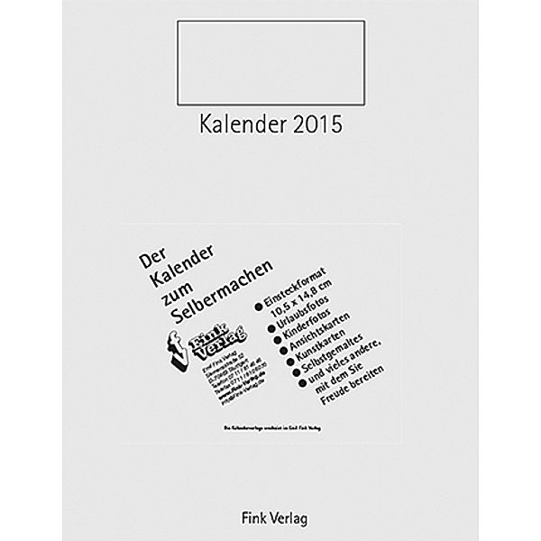 Kalender zum Selbermachen 2015