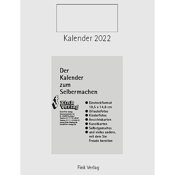 Kalender zum Selbermachen 2022