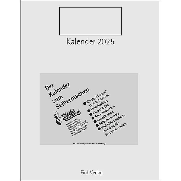 Kalender zum Selbermachen 2025