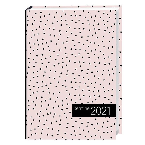 Kalenderbuch Punkte rot 2020