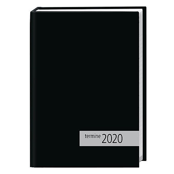 Kalenderbuch schwarz 2020