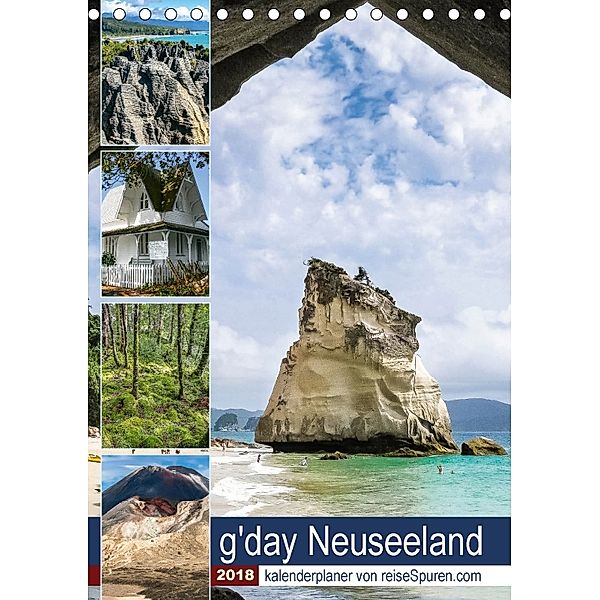 Kalenderplaner g'day Neuseeland 2018 (Tischkalender 2018 DIN A5 hoch), Uwe Bergwitz