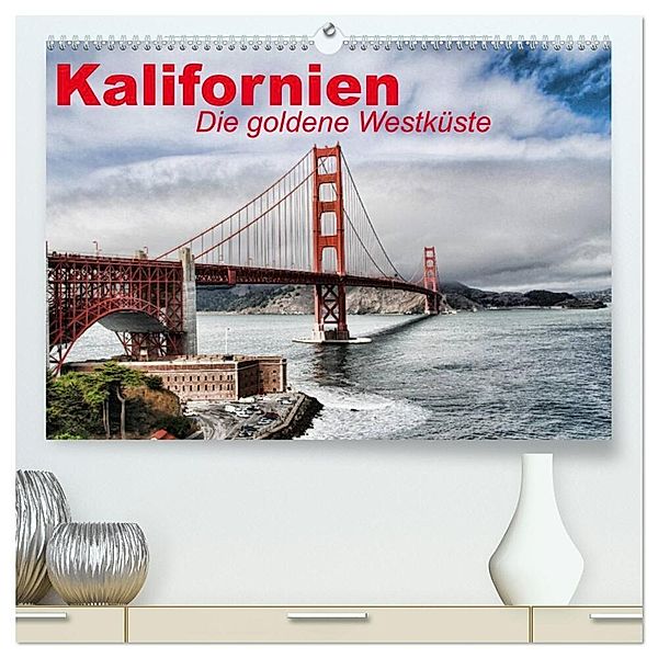 Kalifornien - Die goldene Westküste (hochwertiger Premium Wandkalender 2024 DIN A2 quer), Kunstdruck in Hochglanz, Elisabeth Stanzer