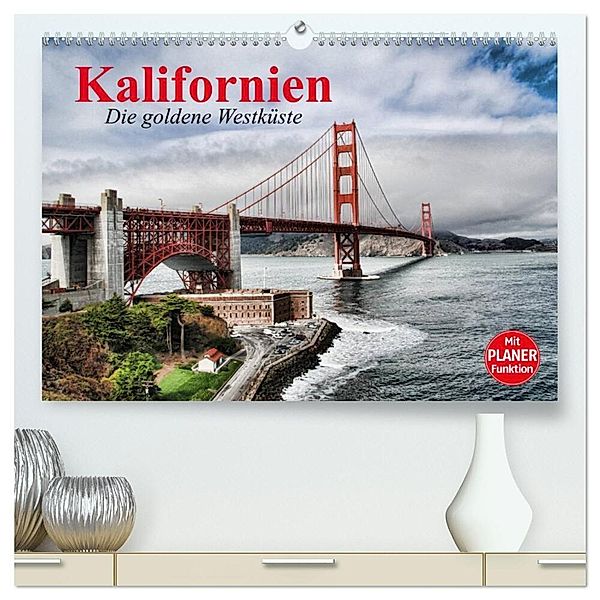 Kalifornien. Die goldene Westküste (hochwertiger Premium Wandkalender 2025 DIN A2 quer), Kunstdruck in Hochglanz, Calvendo, Elisabeth Stanzer