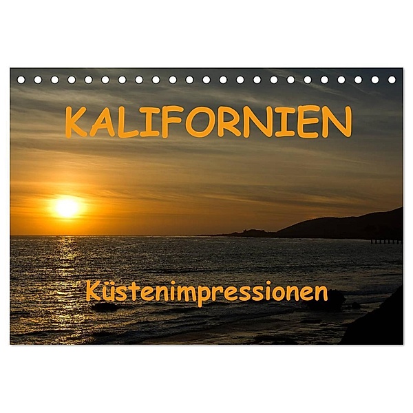 KALIFORNIEN Küstenimpressionen (Tischkalender 2024 DIN A5 quer), CALVENDO Monatskalender, Berlin, Andreas Schön