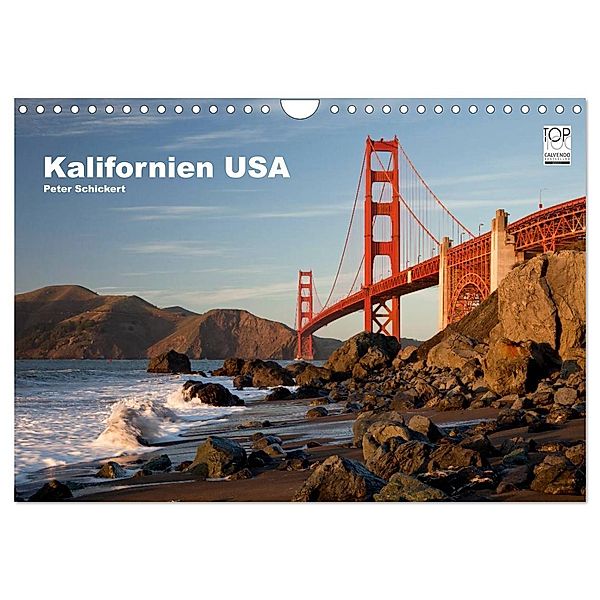 Kalifornien USA (Wandkalender 2024 DIN A4 quer), CALVENDO Monatskalender, Peter Schickert