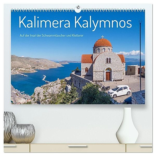 Kalimera Kalymnos (hochwertiger Premium Wandkalender 2024 DIN A2 quer), Kunstdruck in Hochglanz, Stefan O. Schüller und Elke Schüller