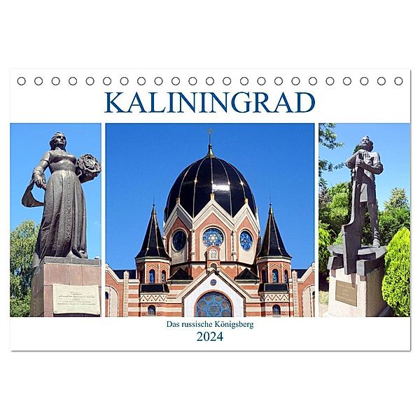 Kaliningrad - Das russische Königsberg (Tischkalender 2024 DIN A5 quer), CALVENDO Monatskalender, Henning von Löwis of Menar