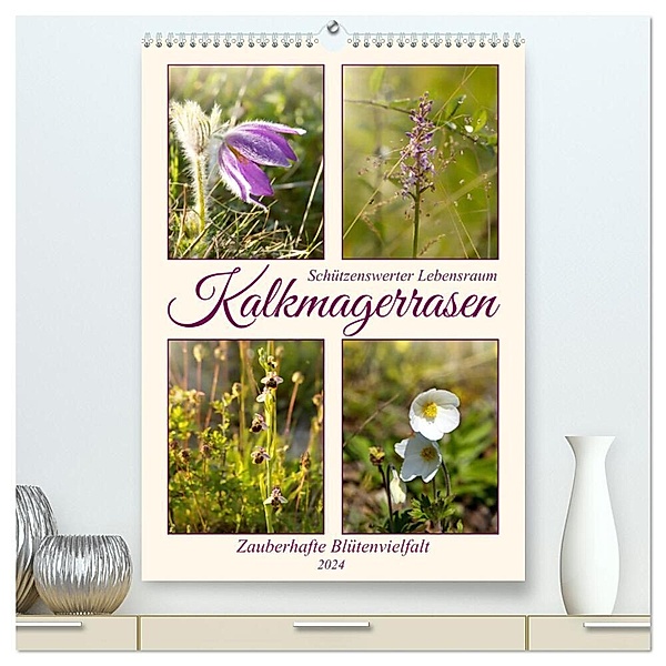 Kalkmagerrasen (hochwertiger Premium Wandkalender 2024 DIN A2 hoch), Kunstdruck in Hochglanz, Sabine Löwer