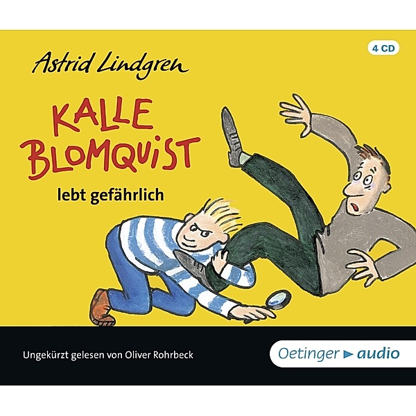 Kalle Blomquist 2. Kalle Blomquist lebt gefährlich,4 Audio-CD, Astrid Lindgren