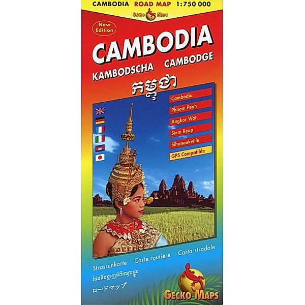 Kambodscha, Cambodia, Cambodge Strassenkarte, Martina Rohweder, Arne Rohweder