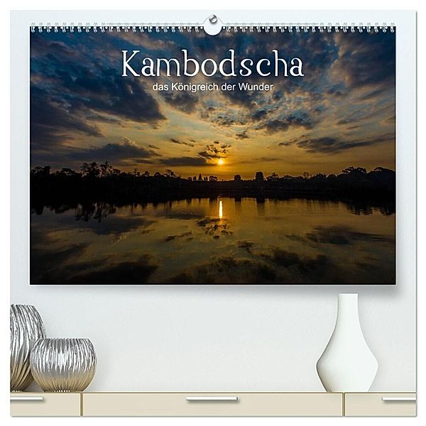 Kambodscha: das Königreich der Wunder (hochwertiger Premium Wandkalender 2024 DIN A2 quer), Kunstdruck in Hochglanz, Karl Genser