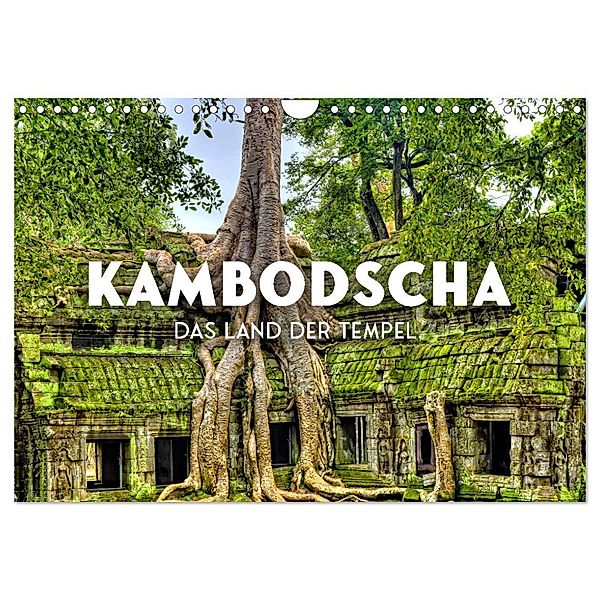 Kambodscha - Das Land der Tempel. (Wandkalender 2025 DIN A4 quer), CALVENDO Monatskalender, Calvendo, SF