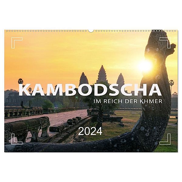 KAMBODSCHA - Im Reich der Khmer (Wandkalender 2024 DIN A2 quer), CALVENDO Monatskalender, Mario Weigt