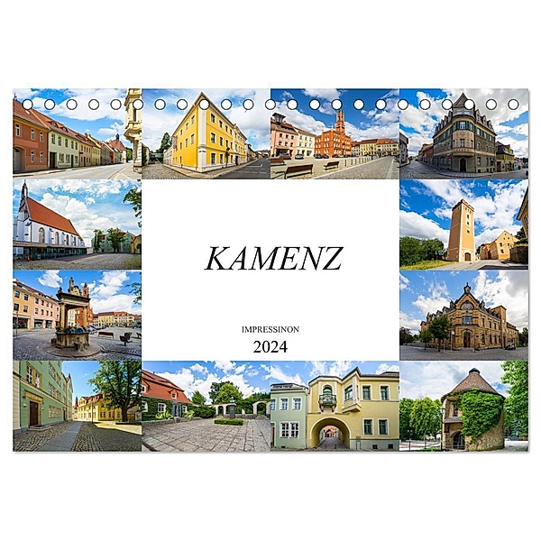 Kamenz Impressionen (Tischkalender 2024 DIN A5 quer), CALVENDO Monatskalender, Dirk Meutzner