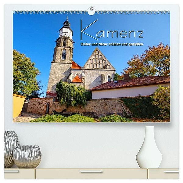Kamenz - Kultur und Natur erleben und genießen (hochwertiger Premium Wandkalender 2024 DIN A2 quer), Kunstdruck in Hochglanz, LianeM