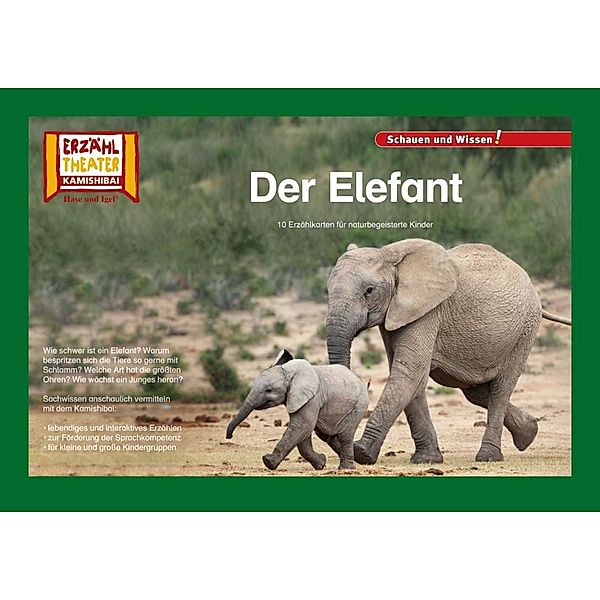 Kamishibai Erzähltheater / Der Elefant / Kamishibai Bildkarten