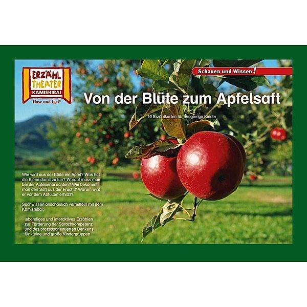 Kamishibai Erzähltheater / Von der Blüte zum Apfelsaft / Kamishibai Bildkarten, Verena Sangu