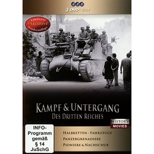 Kampf & Untergang des Dritten Reiches: Halbketten-Fahrzeuge/Panzergrenadiere/Pioniere & Nachschub DVD-Box, Diverse Interpreten