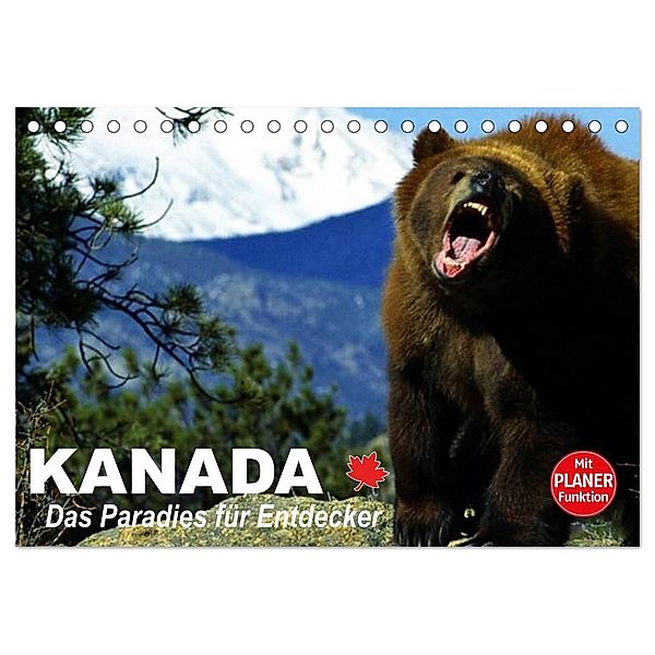 Kanada - Das Paradies für Entdecker (Tischkalender 2024 DIN A5 quer), CALVENDO Monatskalender, Elisabeth Stanzer