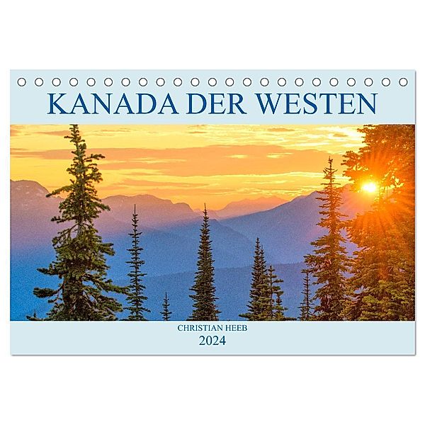 Kanada der Westen (Tischkalender 2024 DIN A5 quer), CALVENDO Monatskalender, Christian Heeb