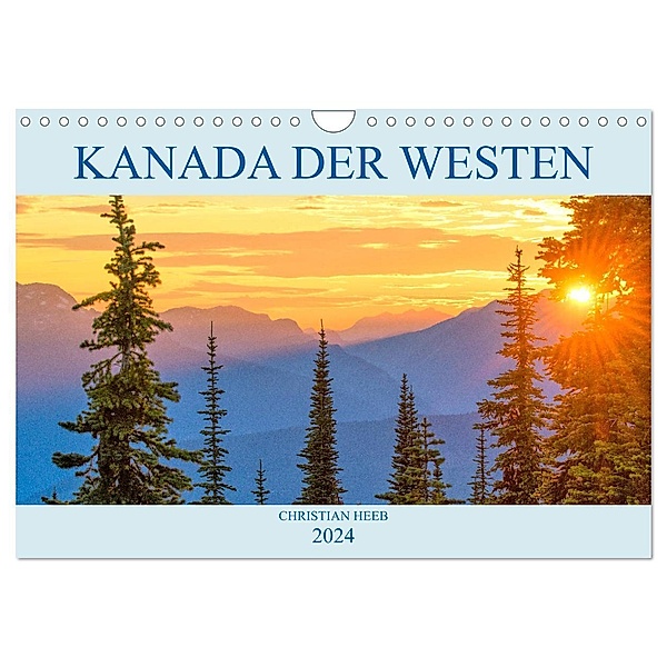 Kanada der Westen (Wandkalender 2024 DIN A4 quer), CALVENDO Monatskalender, Christian Heeb