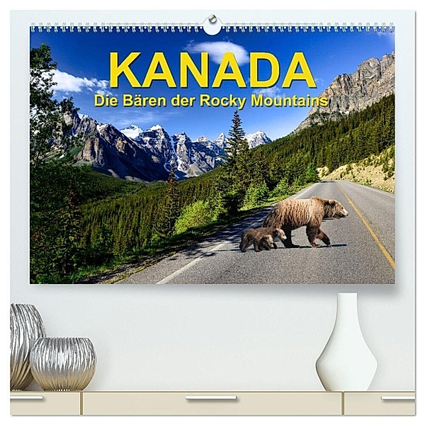 KANADA - Die Bären der Rocky Mountains (hochwertiger Premium Wandkalender 2024 DIN A2 quer), Kunstdruck in Hochglanz, Hans-Gerhard Pfaff