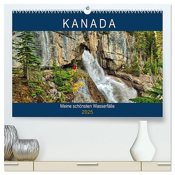 KANADA - Meine schönsten Wasserfälle (hochwertiger Premium Wandkalender 2025 DIN A2 quer), Kunstdruck in Hochglanz, Calvendo, Hans-Gerhard Pfaff