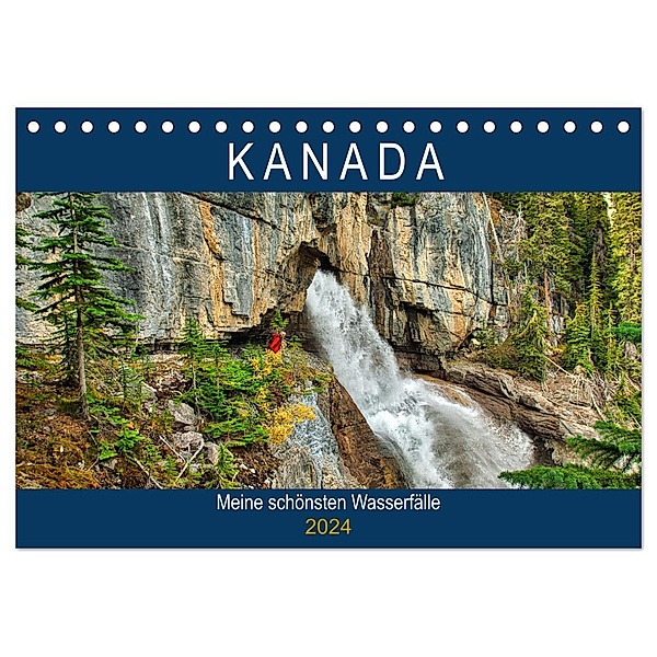 KANADA - Meine schönsten Wasserfälle (Tischkalender 2024 DIN A5 quer), CALVENDO Monatskalender, Hans-Gerhard Pfaff
