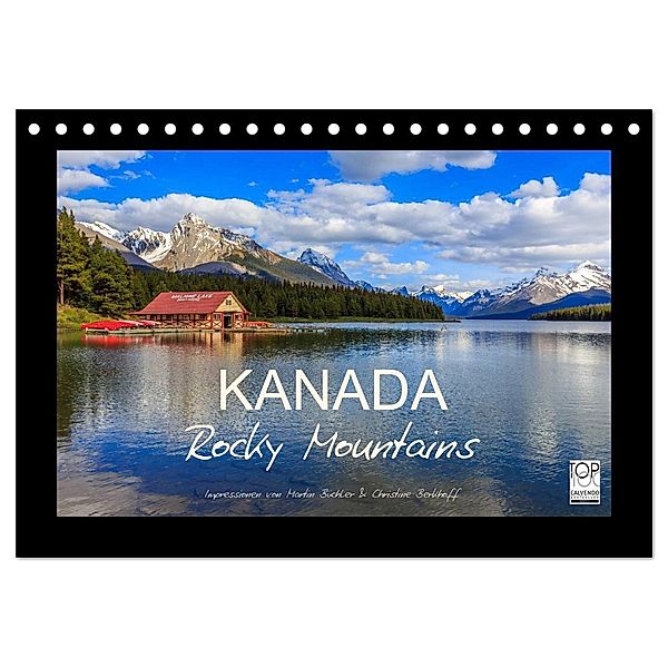 KANADA - Rocky Mountains (Tischkalender 2024 DIN A5 quer), CALVENDO Monatskalender, Martin Büchler und Christine Berkhoff