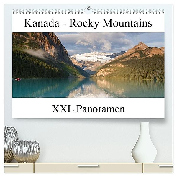 Kanada - Rocky Mountains - XXL Panoramen (hochwertiger Premium Wandkalender 2024 DIN A2 quer), Kunstdruck in Hochglanz, Juergen Schonnop