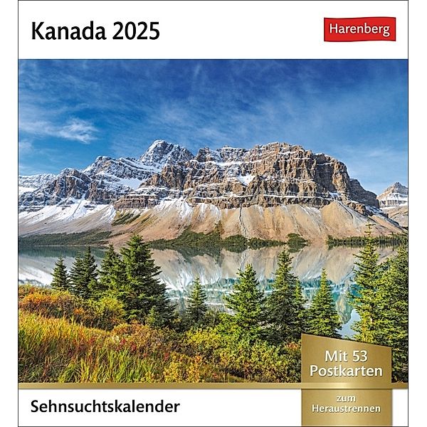 Kanada Sehnsuchtskalender 2025 - Wochenkalender mit 53 Postkarten