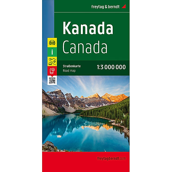 Kanada, Straßenkarte 1:3.000.000, freytag & berndt. Canadá / Canada