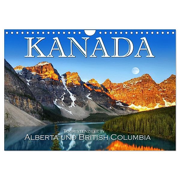 Kanada, Touristenziele in Alberta und British Columbia (Wandkalender 2024 DIN A4 quer), CALVENDO Monatskalender, Helena Bilkova
