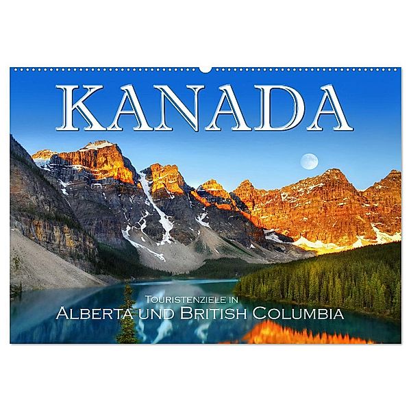 Kanada, Touristenziele in Alberta und British Columbia (Wandkalender 2025 DIN A2 quer), CALVENDO Monatskalender, Calvendo, Helena Bilkova