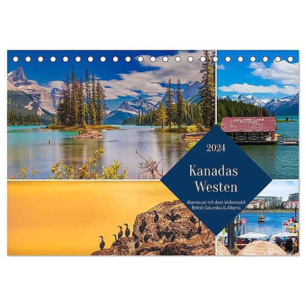 Kanadas Westen - Abenteuer mit dem Wohnmobil - British Columbia & Alberta (Tischkalender 2024 DIN A5 quer), CALVENDO Monatskalender, ellenlichtenheldt