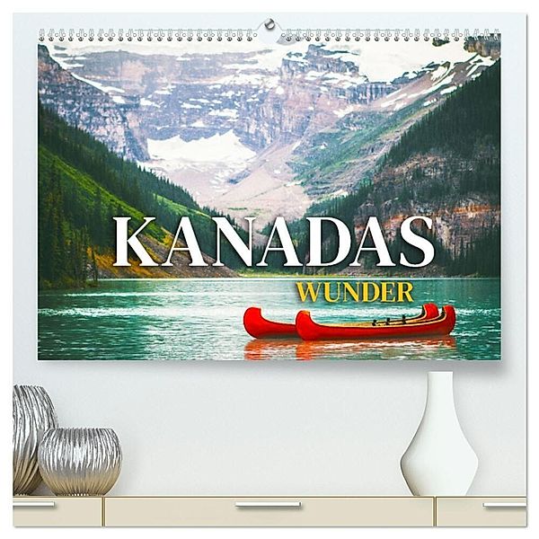 Kanadas Wunder (hochwertiger Premium Wandkalender 2024 DIN A2 quer), Kunstdruck in Hochglanz, Happy Monkey