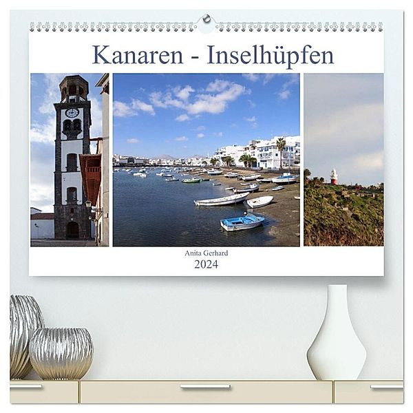 Kanaren - Inselhüpfen (hochwertiger Premium Wandkalender 2024 DIN A2 quer), Kunstdruck in Hochglanz, Anita Gerhard