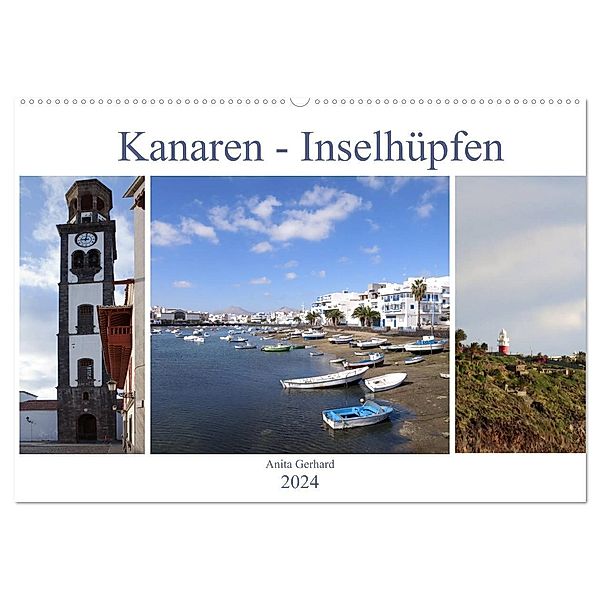 Kanaren - Inselhüpfen (Wandkalender 2024 DIN A2 quer), CALVENDO Monatskalender, Anita Gerhard